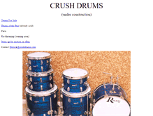 Tablet Screenshot of crushdrums.com